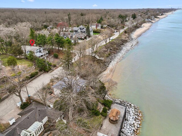 4103 Lake Shore Dr, New Buffalo, MI 49117 - aerial view featuring a residential view and a water view