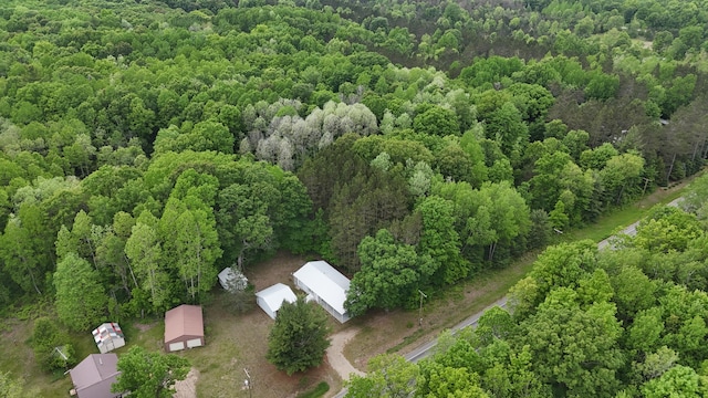 6780 N High Bridge Rd, Brethren, MI 49619 - drone / aerial view of a heavily wooded area