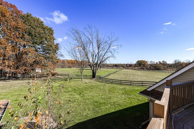 7295 Dutch Rd, Goodrich Vlg, MI 48438 - view of yard featuring fence and a rural view