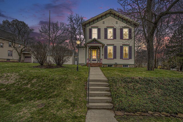 320 N Division St, Marshall, MI 49068 - view of front of property featuring a front lawn