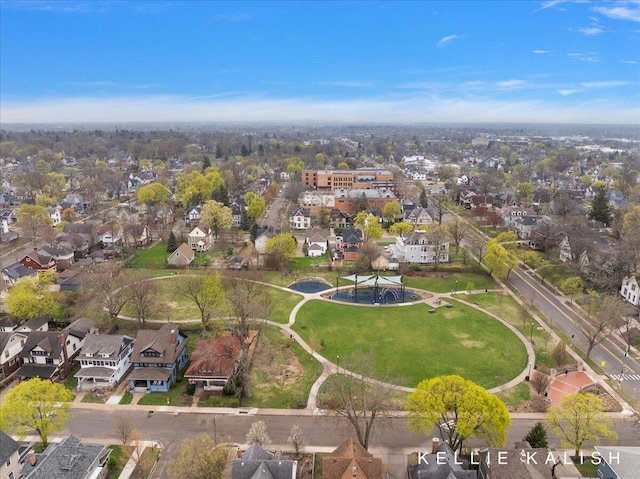548 Pleasant St SE, Grand Rapids, MI 49503 - aerial overview of property's location with nearby suburban area