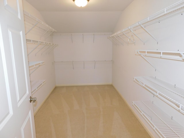 2535 Holiday House Rd Unit 24, Saint Joseph, MI 49085 - walk in closet featuring carpet and vaulted ceiling