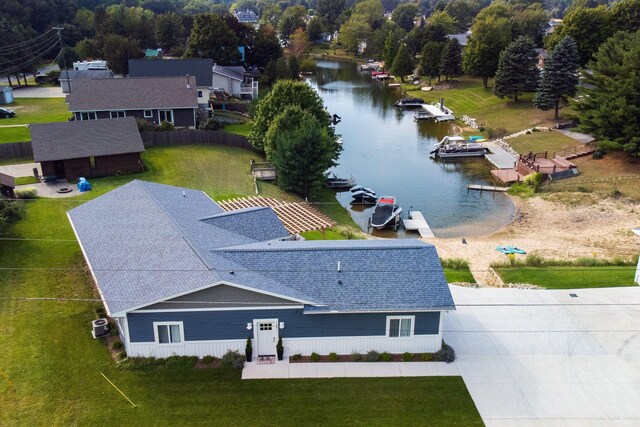 1641 N Arrowhead Rd, Mears, MI 49436 - bird's eye view featuring a water view