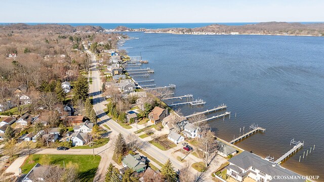 1761 S Shore Dr, Holland, MI 49423 - drone / aerial view featuring a residential view and a water view