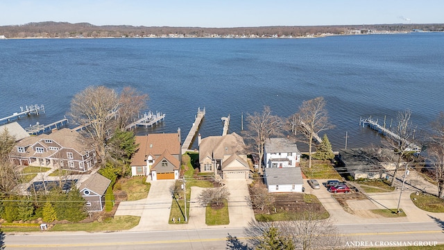 1761 S Shore Dr, Holland, MI 49423 - drone / aerial view with a residential view and a water view