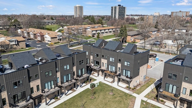 aerial view featuring a residential view