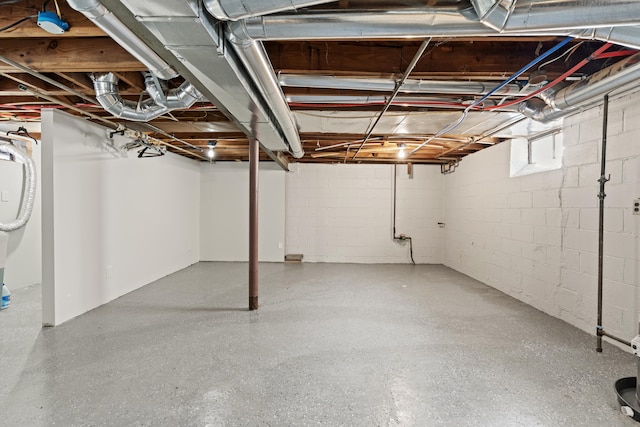 view of basement