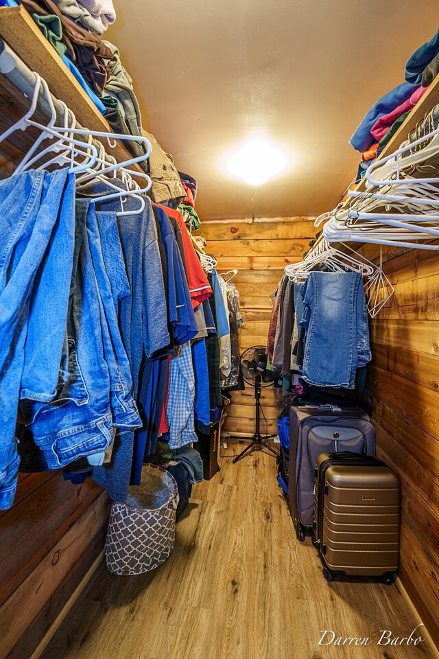 3770 Pine Ln, Saranac, MI 48881 - walk in closet featuring wood finished floors