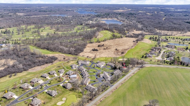 4284 Fairway Ln, Jackson, MI 49201 - aerial view with a water view
