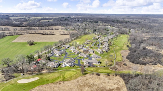 4284 Fairway Ln, Jackson, MI 49201 - drone / aerial view with golf course view