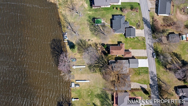 drone / aerial view with a residential view