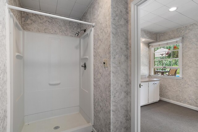 6130 Eidson Rd, Saint Joseph, MI 49085 - bathroom featuring a shower stall and vanity