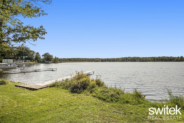 14194 Hicks Lake Rd, Evart, MI 49631 - water view with a dock
