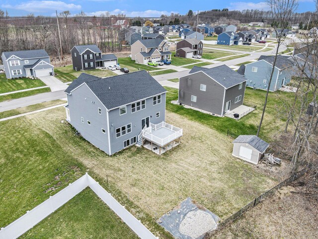 7434 Bramling Dr SE, Caledonia, MI 49316 - bird's eye view with a residential view