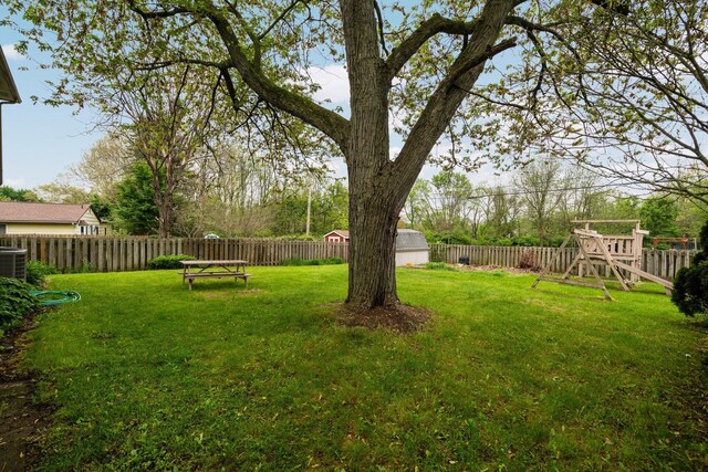 1569 Sheffield Dr, Ypsilanti, MI 48198 - view of yard featuring a playground and cooling unit