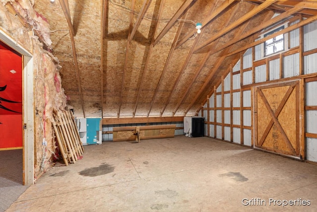 view of attic