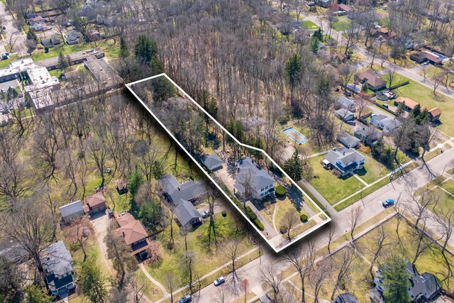 551 W Bridge St, Plainwell, MI 49080 - aerial view with a residential view