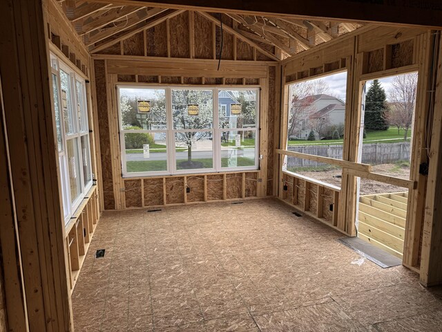 7701 Fase St SE Lot 15, Ada, MI 49301 - unfurnished sunroom with visible vents