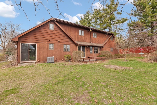 4675 Treat Hwy, Adrian, MI 49221 - back of house with cooling unit and a lawn