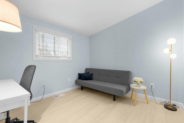 2817 Cumberland Ave, Ann Arbor, MI 48104 - office featuring light wood-type flooring, baseboards, and visible vents