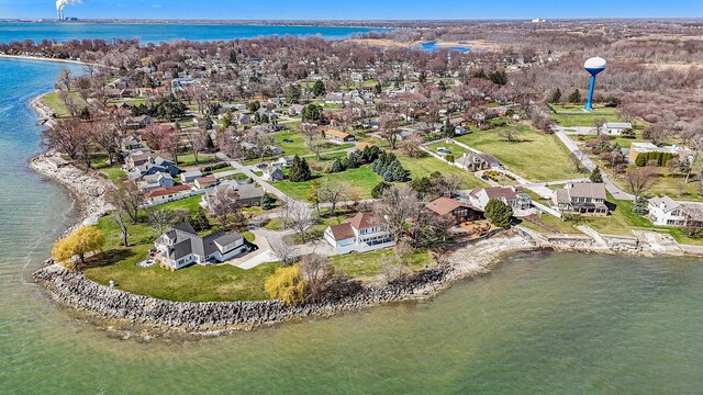 6376 Sterling Dr, Newport, MI 48166 - drone / aerial view featuring a water view and a residential view