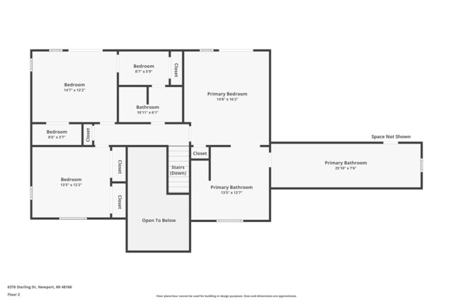 6376 Sterling Dr, Newport, MI 48166 - view of layout