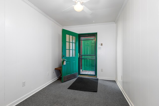 7190 Thornapple River Ct SE, Alto, MI 49302 - interior space with crown molding, baseboards, and carpet