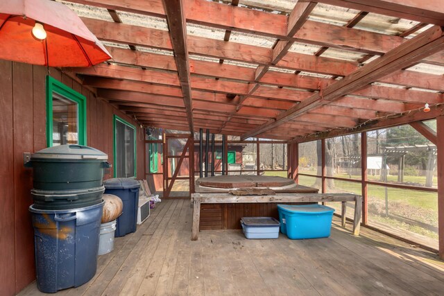7190 Thornapple River Ct SE, Alto, MI 49302 - exterior space featuring a hot tub and glass enclosure