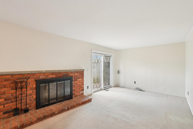 2380 Nixon Rd, Ann Arbor, MI 48105 - carpeted living area with a brick fireplace