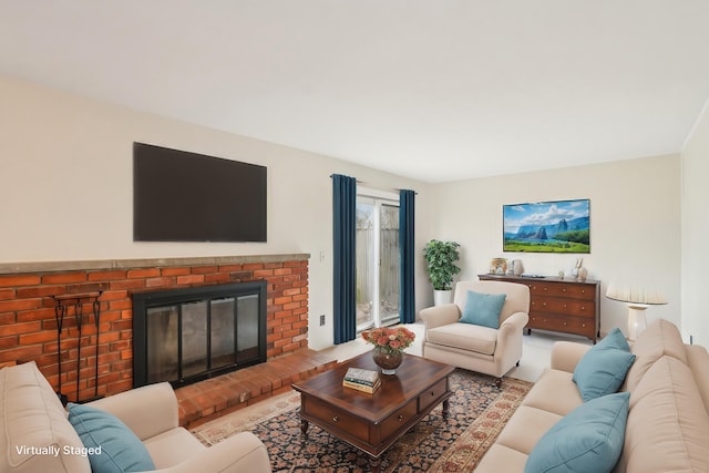 2380 Nixon Rd, Ann Arbor, MI 48105 - living room with a fireplace