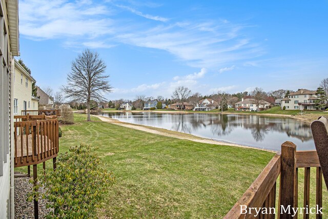 921 Meadow Ridge Dr, Holland, MI 49424 - view of yard featuring a residential view and a water view