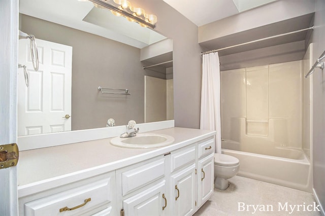 921 Meadow Ridge Dr, Holland, MI 49424 - bathroom with toilet, shower / tub combo, and vanity