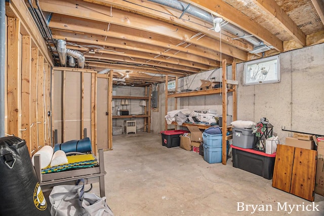 921 Meadow Ridge Dr, Holland, MI 49424 - basement with electric panel
