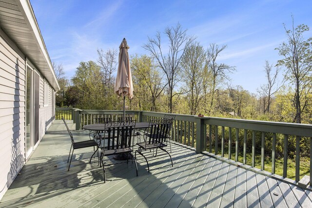 620 Twin Lakes Dr NE, Grand Rapids, MI 49525 - wooden deck featuring outdoor dining space