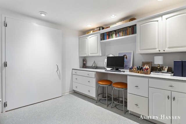 5615 Egypt Valley Ave NE, Belmont, MI 49306 - home office featuring built in study area and recessed lighting