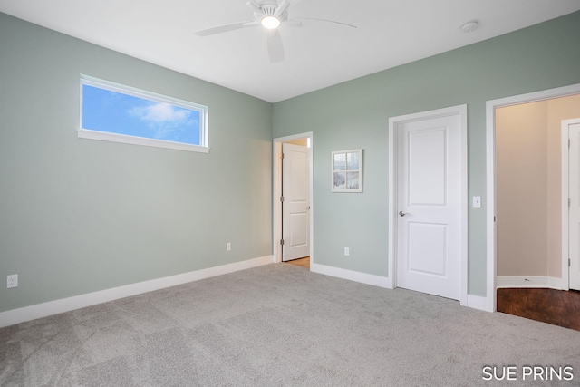 1549 Center Hill Rd SE Unit 37, Lowell, MI 49331 - unfurnished bedroom with carpet, baseboards, and ceiling fan