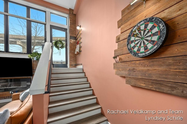 view of staircase
