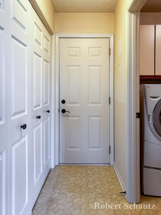 interior space with washer / clothes dryer