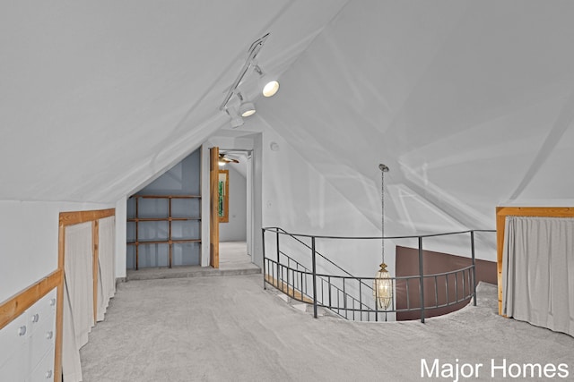 1864 92nd St SW, Byron Center, MI 49315 - bonus room with lofted ceiling, carpet flooring, and a ceiling fan