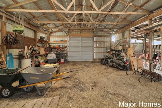 1864 92nd St SW, Byron Center, MI 49315 - garage featuring metal wall