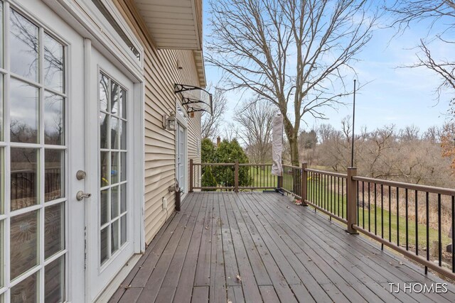 3969 Murray View Ave NE, Lowell, MI 49331 - view of wooden deck