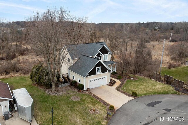 3969 Murray View Ave NE, Lowell, MI 49331 - aerial view featuring a forest view