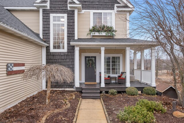 3969 Murray View Ave NE, Lowell, MI 49331 - view of exterior entry with a porch