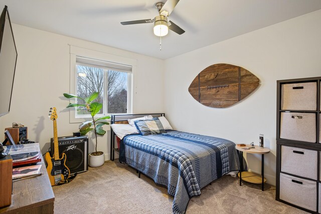 3969 Murray View Ave NE, Lowell, MI 49331 - bedroom featuring carpet flooring and ceiling fan