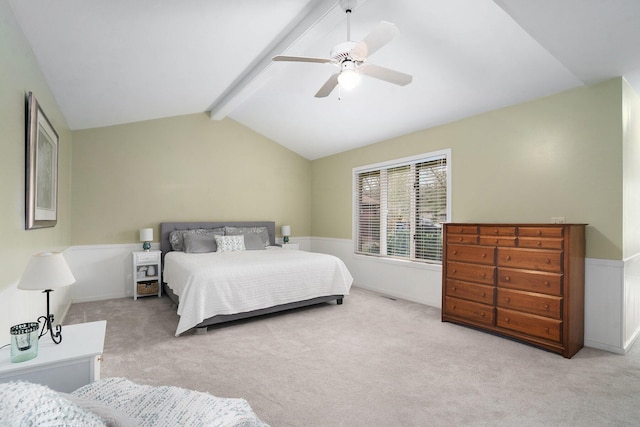 8170 Talaria Ter, Kalamazoo, MI 49009 - carpeted bedroom featuring a ceiling fan and wainscoting