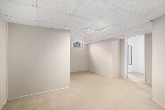 8170 Talaria Ter, Kalamazoo, MI 49009 - finished below grade area featuring carpet floors, a paneled ceiling, and baseboards