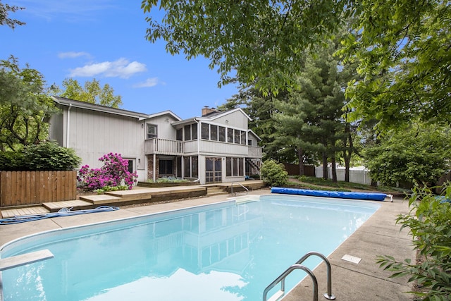 8170 Talaria Ter, Kalamazoo, MI 49009 - view of pool featuring a sunroom