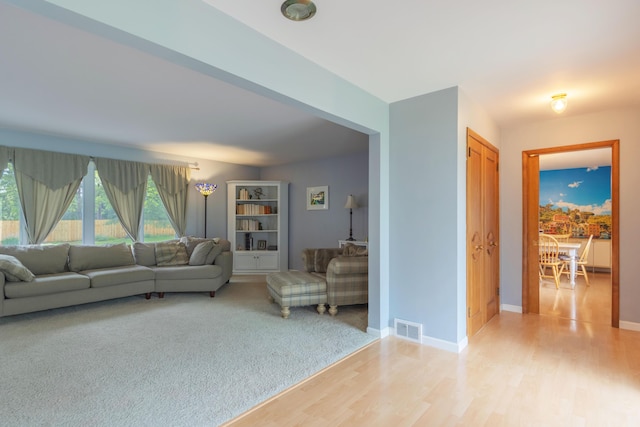3010 Hill An Brook Dr, Portage, MI 49024 - living room with light wood-style floors and baseboards