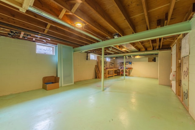 3010 Hill An Brook Dr, Portage, MI 49024 - below grade area with concrete block wall
