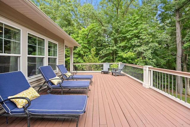 8702 E 98th St, Howard City, MI 49329 - view of wooden deck